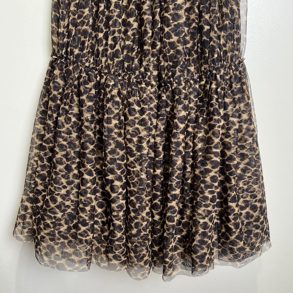 Boden Anna Leopard Print Tiered Tulle Maxi Skirt Size 0 Petite‎ EUC - Picture 4 of 8